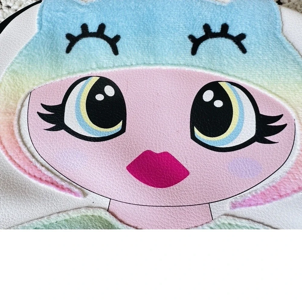 Luv Betsey Johnson Mini Backpack Doll Character Rainbow Heart Pink‎ White Black